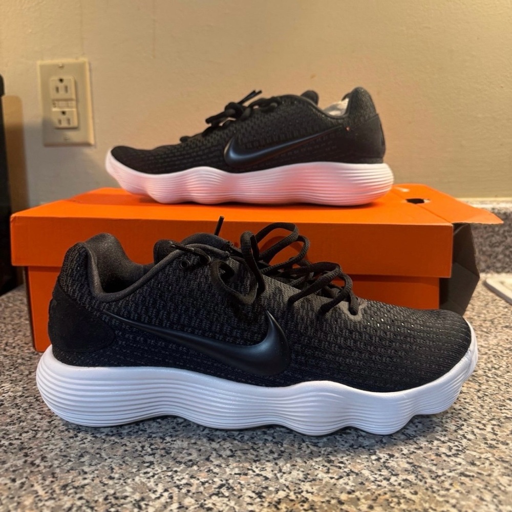 Mens Sz 8.5 Nike Hyperdunk 2017 Low Black white basketball shoes 897663-001 NEW